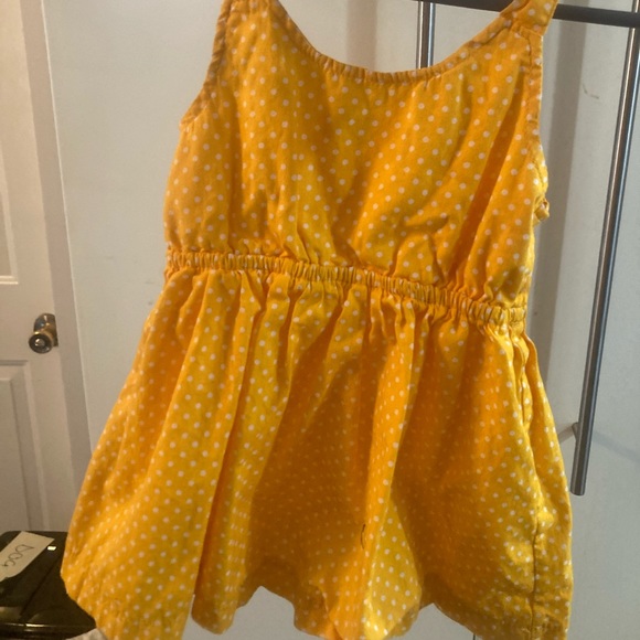 Yellow polka dot 6-9mo summer dress! - Picture 2 of 2